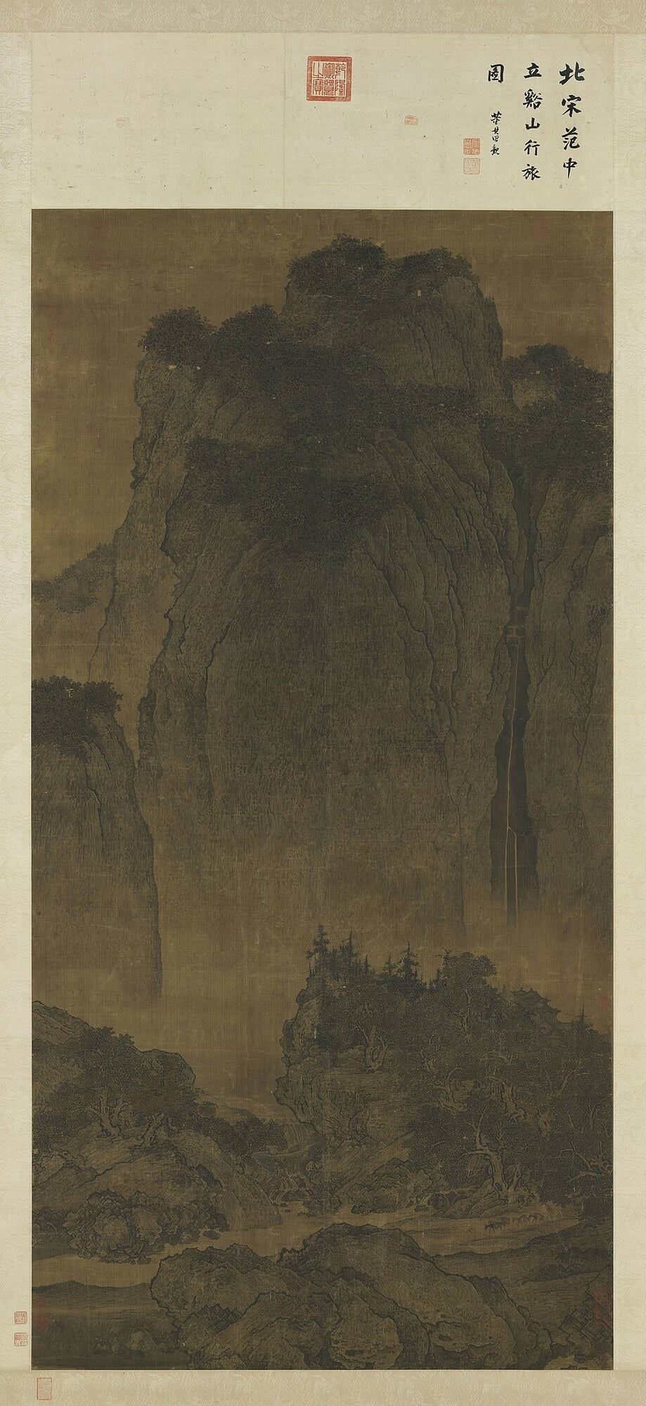Travelers Among Mountains and Streams — Fan Kuan
